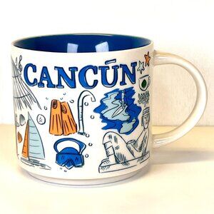 Starbucks CANCUN Mexico Been There Series Ceramic Coffee Mug 2019 14oz Tea Cup